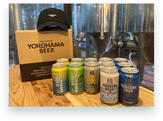 YOKOHAMA BEER 5種12缶、オリジナルCAP（ NEW HATTAN） Inspired Set